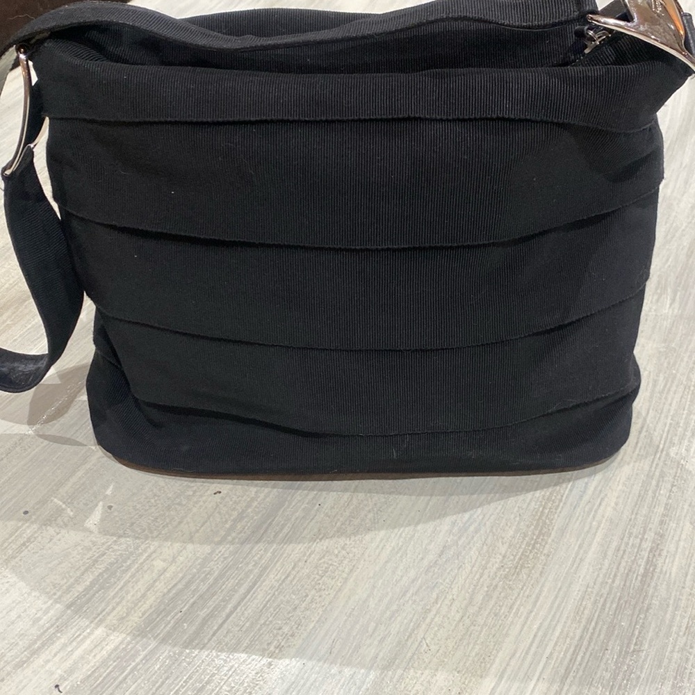 Salvatore Ferragamo Black Tote Bag with Textured Design